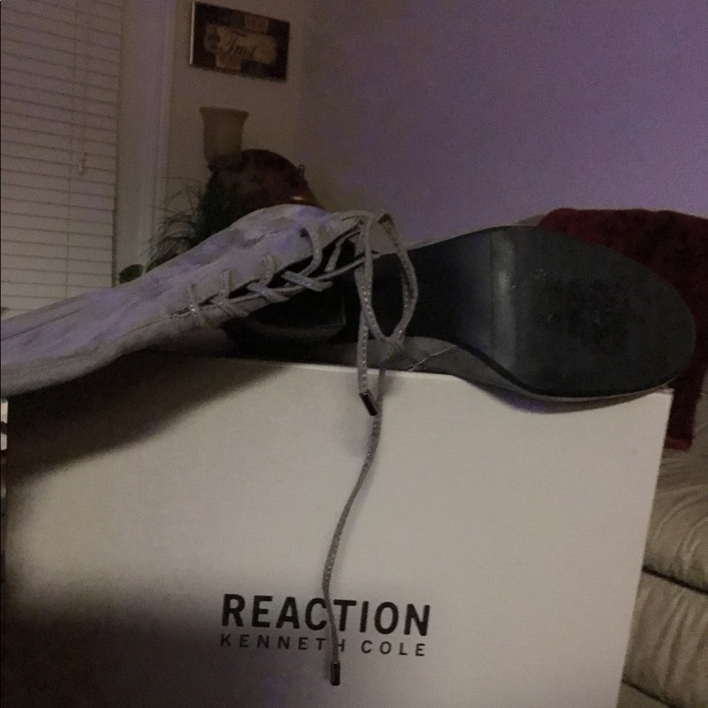 Gray Suede Boots - image 5